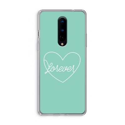 Forever heart pastel: OnePlus 8 Transparant Hoesje