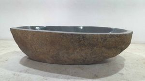 Wastafel riviersteen RXL230618, 61x38x15 cm