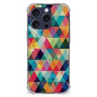 iPhone 16 Pro Doorzichtige Silicone Hoesje Geruit