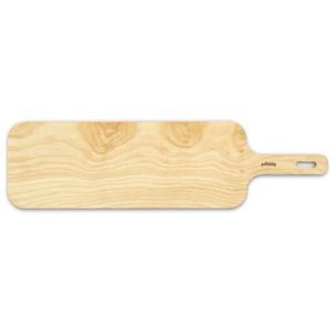 Pebbly - Snijplank met Handvat 55x15 cm - Hout - Transparant