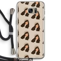 Bonjour mon amour: Samsung Galaxy S7 Edge Transparant Hoesje met koord