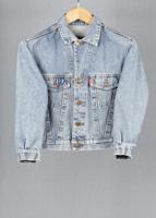 Diesel Blue vintage denim jacket in size S for Unisex