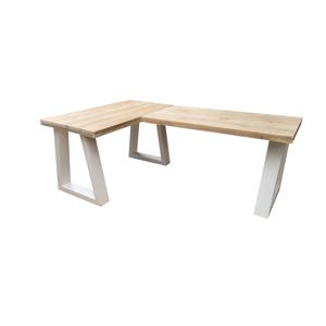 Wood4you - Hoekbureau - Vancouver - Industrial wood - 180/120 180/120 Hout - Werkbureau