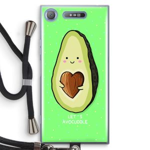 Avocuddle: Sony Xperia XZ1 Transparant Hoesje met koord