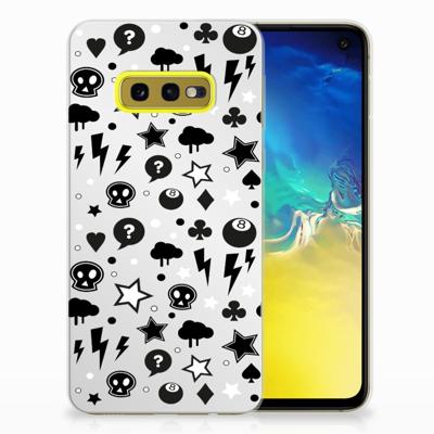 Silicone Back Case Samsung Galaxy S10e Silver Punk