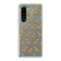 Alpacas: Sony Xperia 5 III Transparant Hoesje