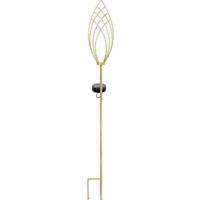 Lantaarn op zonne-energie - GARDEN ID Epi Gold - Ø11 h81 cm - Autonomie 6-8 uur - Aan/uitknop - Oplaadbare AAA-batterij.