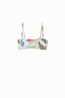 Tropische bandeau-bikini - BLUE - XS