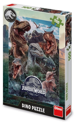 DinoToys Dino puzzel van jurassic world dinosaurussen - 500 stukjes