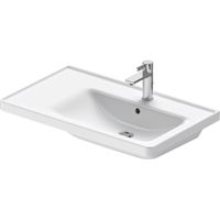 Duravit D-Neo wastafel met wondergliss 80x48x17cm 1 kraangat rechthoek Keramiek Wit 23708000001