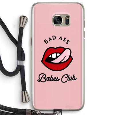 Badass Babes Club: Samsung Galaxy S7 Edge Transparant Hoesje met koord