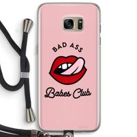 Badass Babes Club: Samsung Galaxy S7 Edge Transparant Hoesje met koord