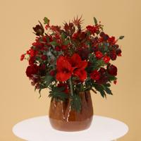 Kunstboeket Michelle Loulé 65cm in Tuitvaas Tulp Oker