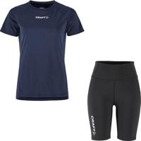 Craft Shirt Korte Legging Set Dames