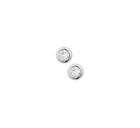 TFT Oorknoppen Zirkonia Zilver Gerhodineerd Glanzend TFT Oorknoppen Zirkonia Zilver Gerhodineerd Glanzend