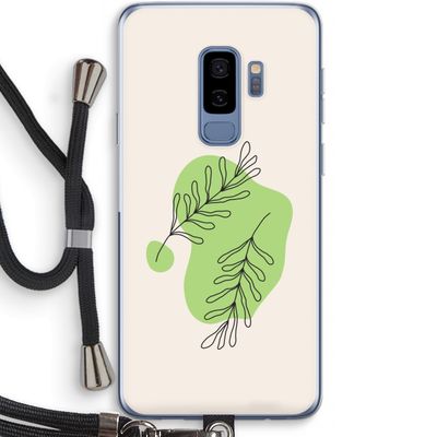 Beleaf in you: Samsung Galaxy S9 Plus Transparant Hoesje met koord