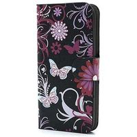 iPhone 5 / 5S / SE Portemonnee Hoesje - Vlinders / Bloemen