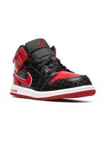 Jordan Kids "baskets montantes Air Jordan 1 Mid ""Black + Red"" " - Noir