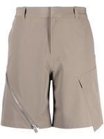 HELIOT EMIL short droit à poches cargo - Marron