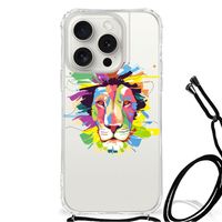 iPhone 15 Pro Stevig Bumper Hoesje Lion Color