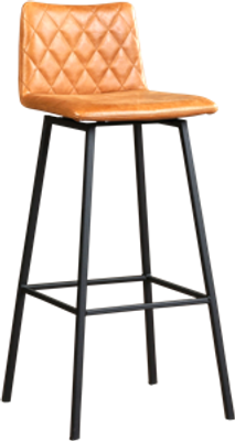 Cognac leren industriële barkruk Catch - Vintage Leer Cognac (cognac leer)