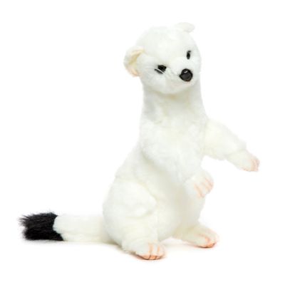 Levensechte Hansa pluche hermelijn knuffel 30 cm
