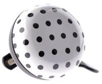 Nv ding dong bel 60mm dots wit met zwarte stippen kaart Nv ding dong bel 60mm dots wit met zwarte stippen kaart