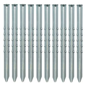 Grondpennen/tentharingen van metaal - 40 cm - 30x stuks - XXL size - Kampeer artikelen