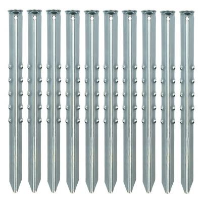Grondpennen/tentharingen van metaal - 40 cm - 30x stuks - XXL size - Kampeer artikelen