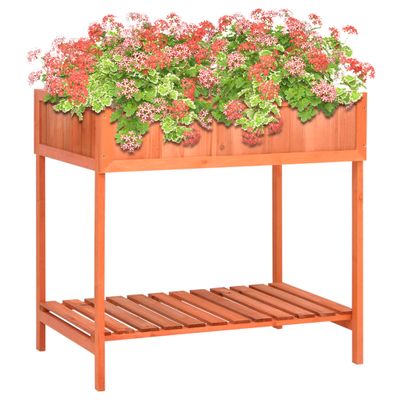 VidaXL Kruidenplantenbak 80x60x80 cm massief vurenhout