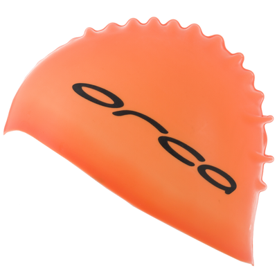 Orca Siliconen badmuts swim cap oranje Orca Siliconen badmuts swim cap oranje