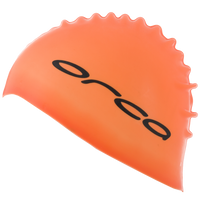 Orca Siliconen badmuts swim cap oranje