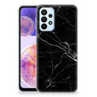 Samsung Galaxy A23 | TPU | Siliconen hoesje | Marmer Zwart - Origineel Cadeau Vader