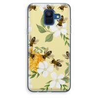 No flowers without bees: Samsung Galaxy A6 (2018) Transparant Hoesje