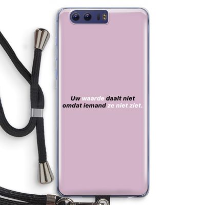 uw waarde daalt niet: Honor 9 Transparant Hoesje met koord