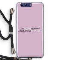 uw waarde daalt niet: Honor 9 Transparant Hoesje met koord
