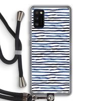 Verrassende lijnen: Samsung Galaxy A41 Transparant Hoesje met koord