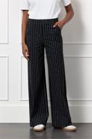 Studio Anneloes Lexie Pinstripe Trousers 12445 Broek 9022 Black/latte