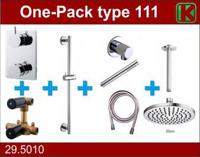 One-Pack Inbouwthermostaatset Type 111 Chr (20Cm)