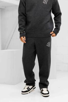 Knitted Trainingsbroek Dark Grey