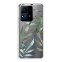 Tropical watercolor leaves: Xiaomi Mi Mix 4 Transparant Hoesje