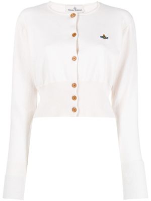 Vivienne Westwood cardigan à motif Bea Orb brodé - Tons neutres