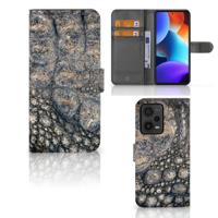 Xiaomi Redmi Note 12 Pro Plus | Telefoonhoesje | Met pasjeshouder | Krokodillenprint