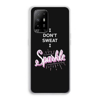 Sparkle quote: Oppo A94 5G Transparant Hoesje