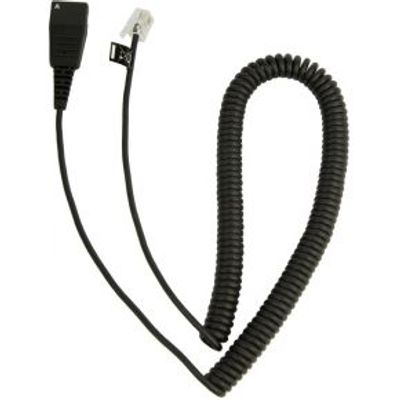Jabra QD Cord, Coiled, Mod. Plug