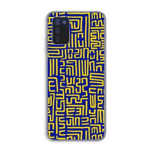Majorelle Blue Print: Samsung Galaxy A03s Transparant Hoesje