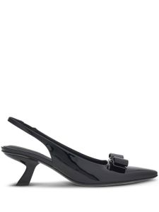 Ferragamo escarpins à nœud Vara 55 mm - Noir