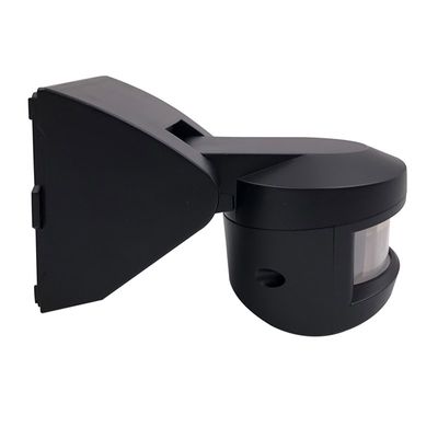 Bewegingsmelder LED Opbouw zwart voor aan de wand of plafond binnen en buiten IP55 870048