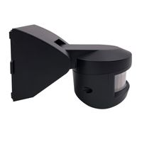 Bewegingsmelder LED Opbouw zwart voor aan de wand of plafond binnen en buiten IP55 870048