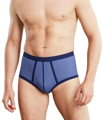 Heren slip met gulp - blauwe streep M2000